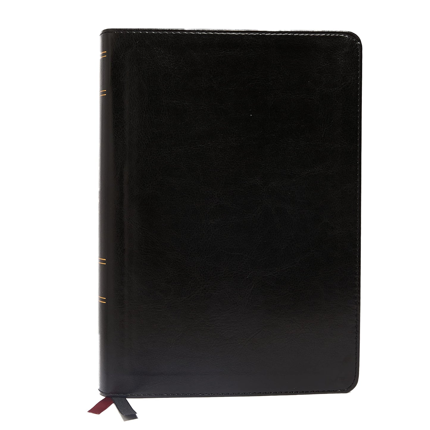 NKJV Study Bible, Leathersoft, Black, Full-Color, Thumb Inde