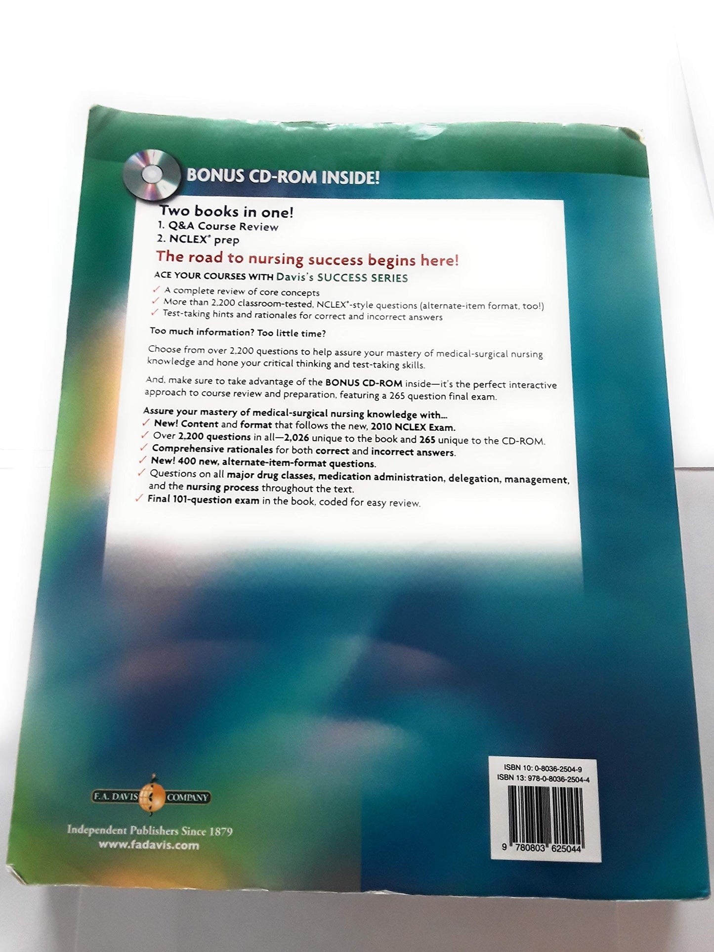 Med-Surg Success: A Q&A Review Applying Critical Thinking to Test Taking (Davis's Success)
