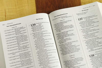 NIV, The Message, Parallel Bible, Hardcover: Two Bible Versi