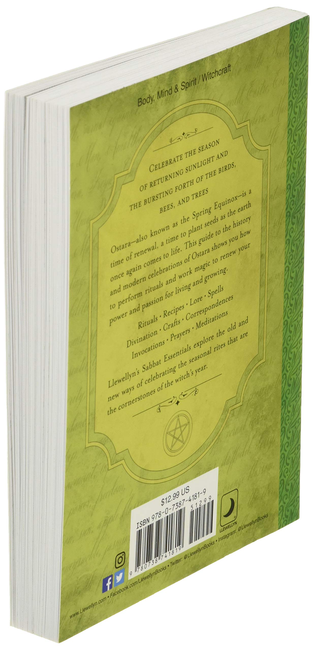 Ostara: Rituals, Recipes & Lore for the Spring Equinox (Llewellyn's Sabbat Essentials, 1)