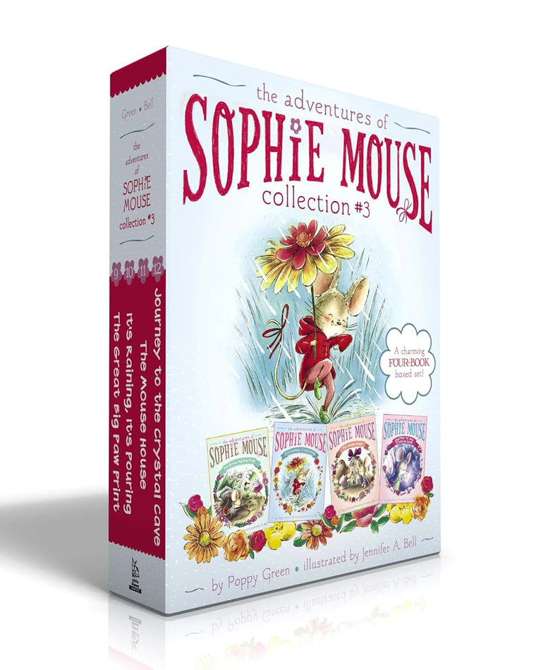 The Adventures of Sophie Mouse Collection #3 (Boxed Set): The Great Big Paw Print; It's Raining, It's Pouring; The Mouse House; Journey to the Crystal Cave