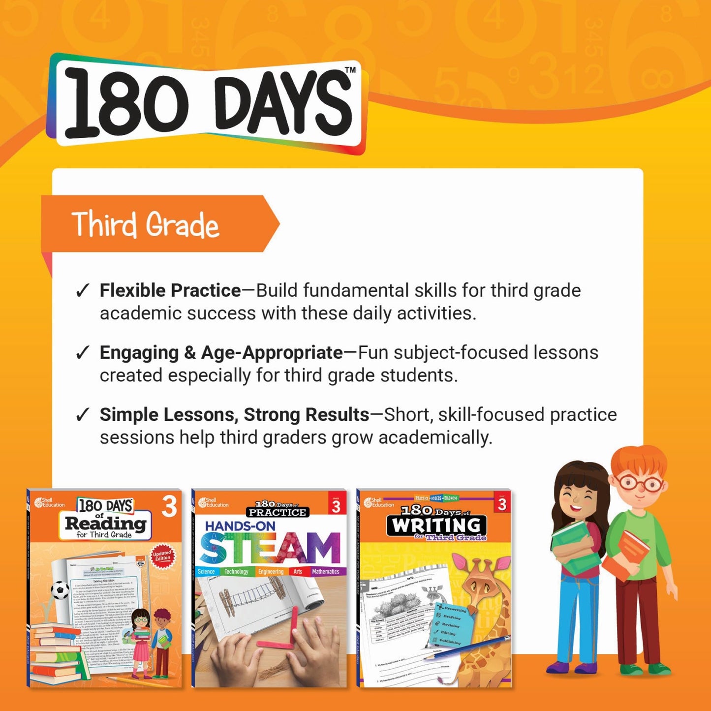 180 Days: Spelling and Word Study for Third Grade: Practice, Assess, Diagnose