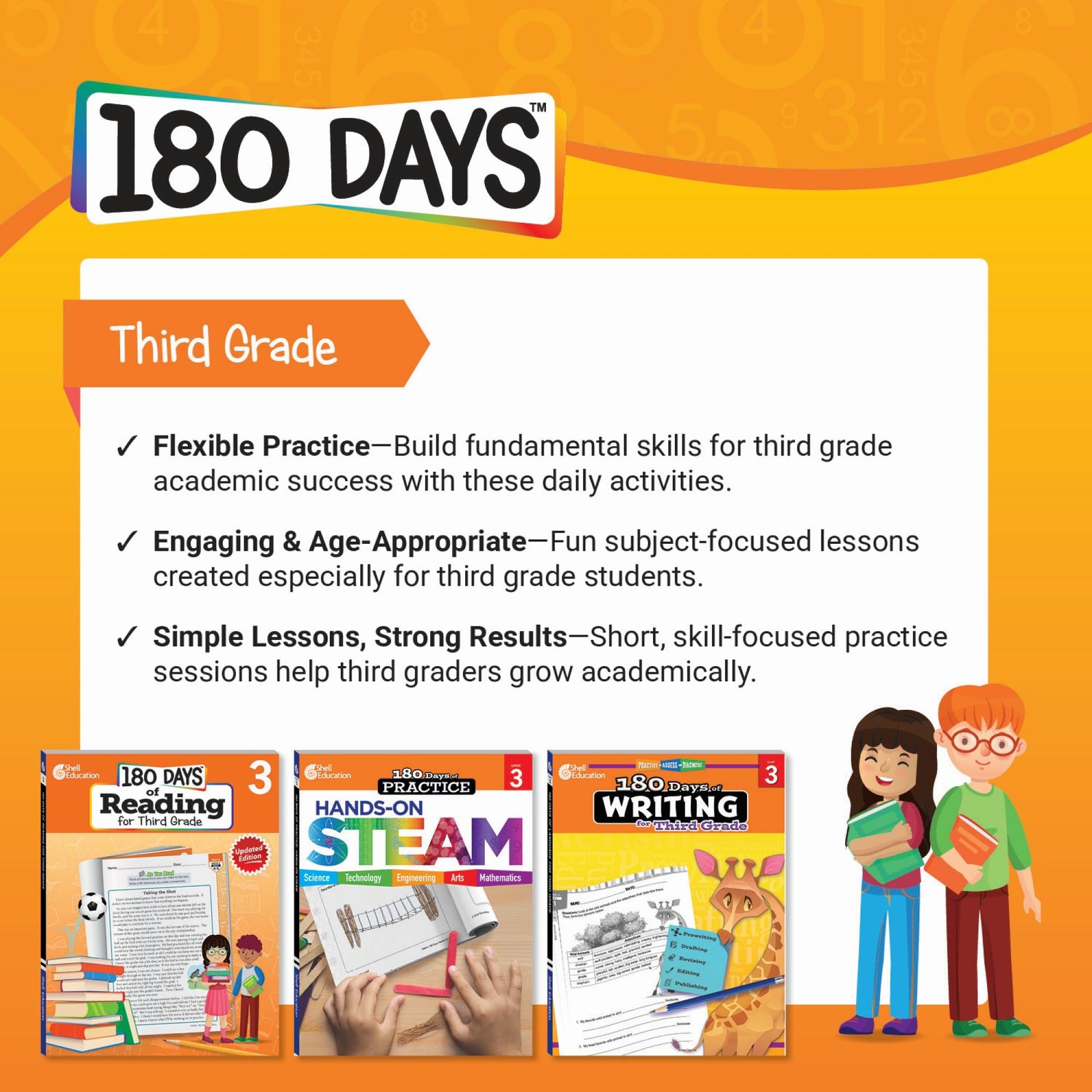 180 Days: Spelling and Word Study for Third Grade: Practice, Assess, Diagnose