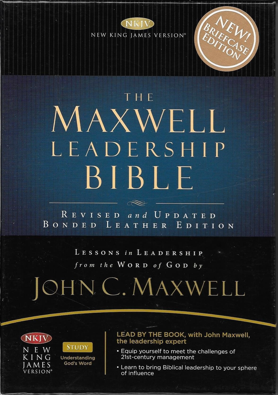 The Maxwell Leadership Bible New King James Version Coffee Bonded Leather: Briefcase Edition