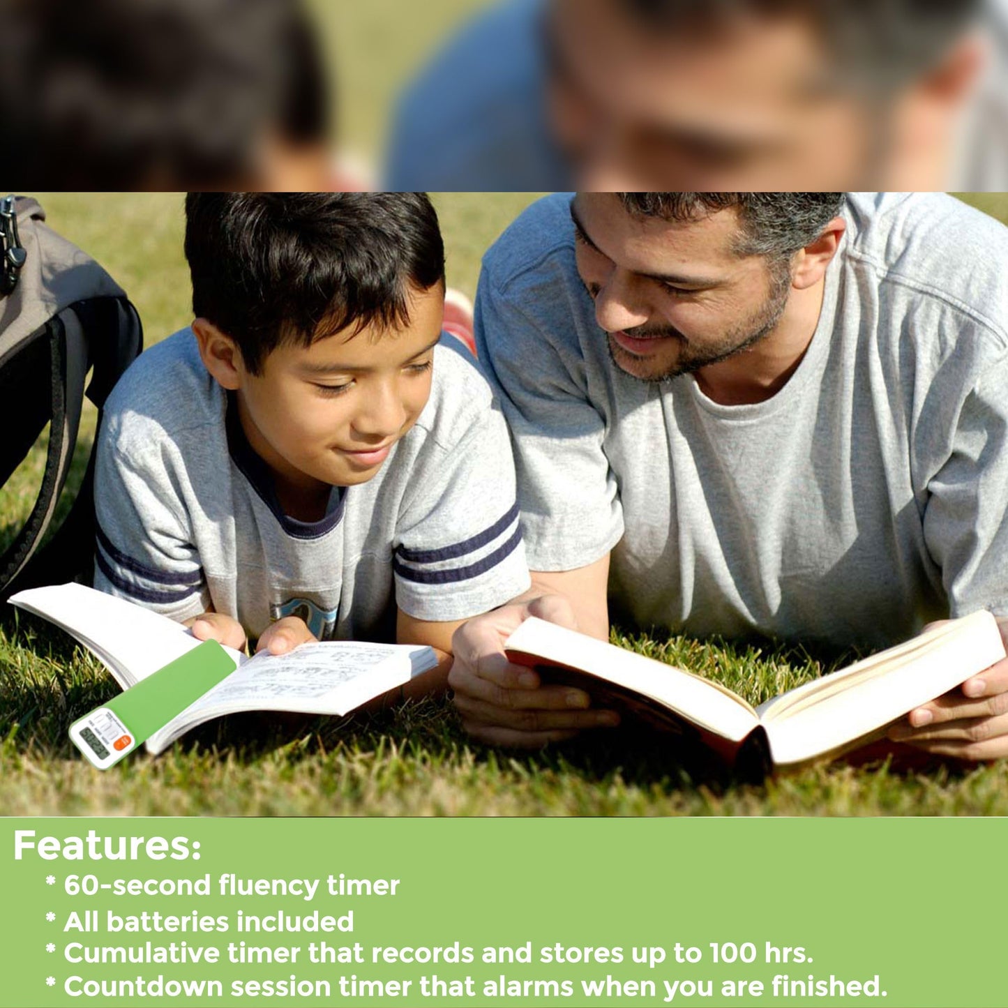 Mark My Time Reading Timer and Bookmark for Kids, Cool Bookm