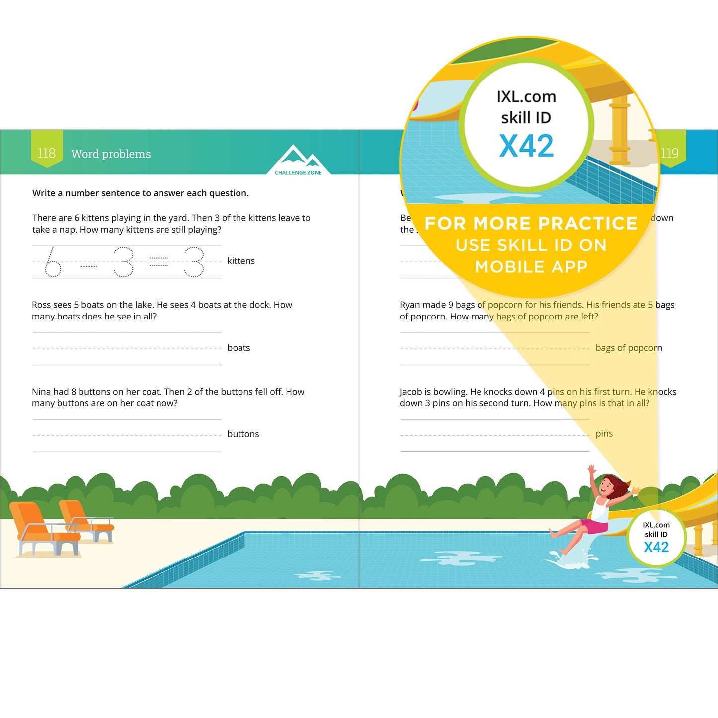 IXL The Ultimate Math Kindergarten Workbooks, Activity Book for Kids Ages 5-6 Covering Addition, Subtraction, Learn to Write and Count Numbers Through 100, Shapes, Telling Time, and More Mathematics