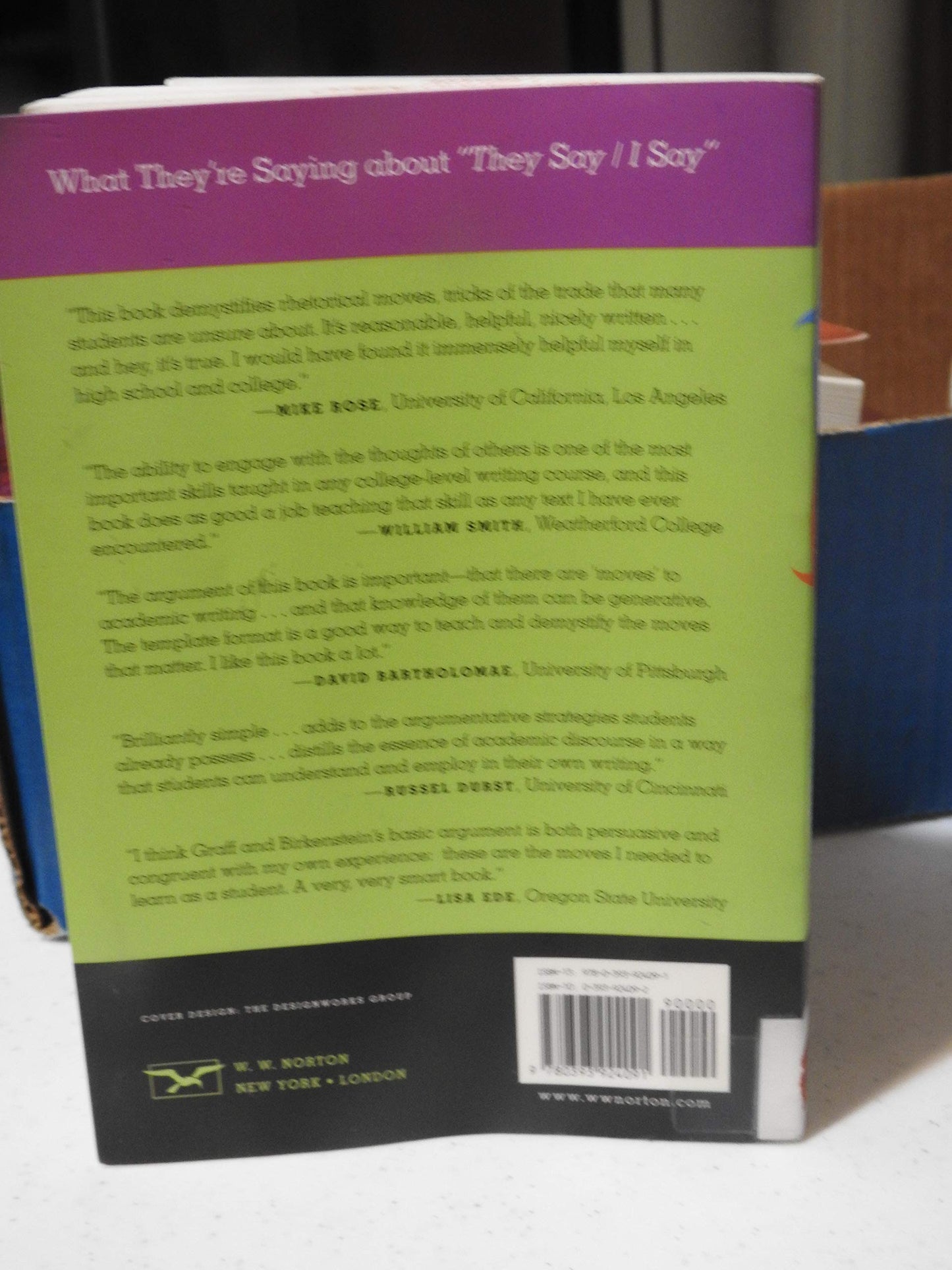 They Say / I Say: The Moves That Matter In Academic Writing