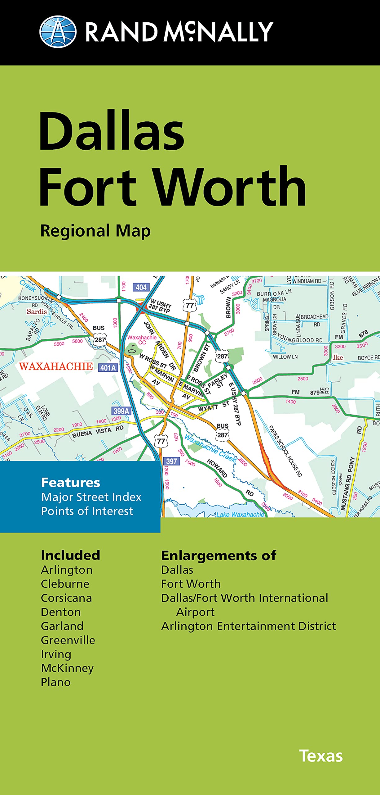 Rand McNally Folded Map: Dallas Fort Worth Regional Map by R