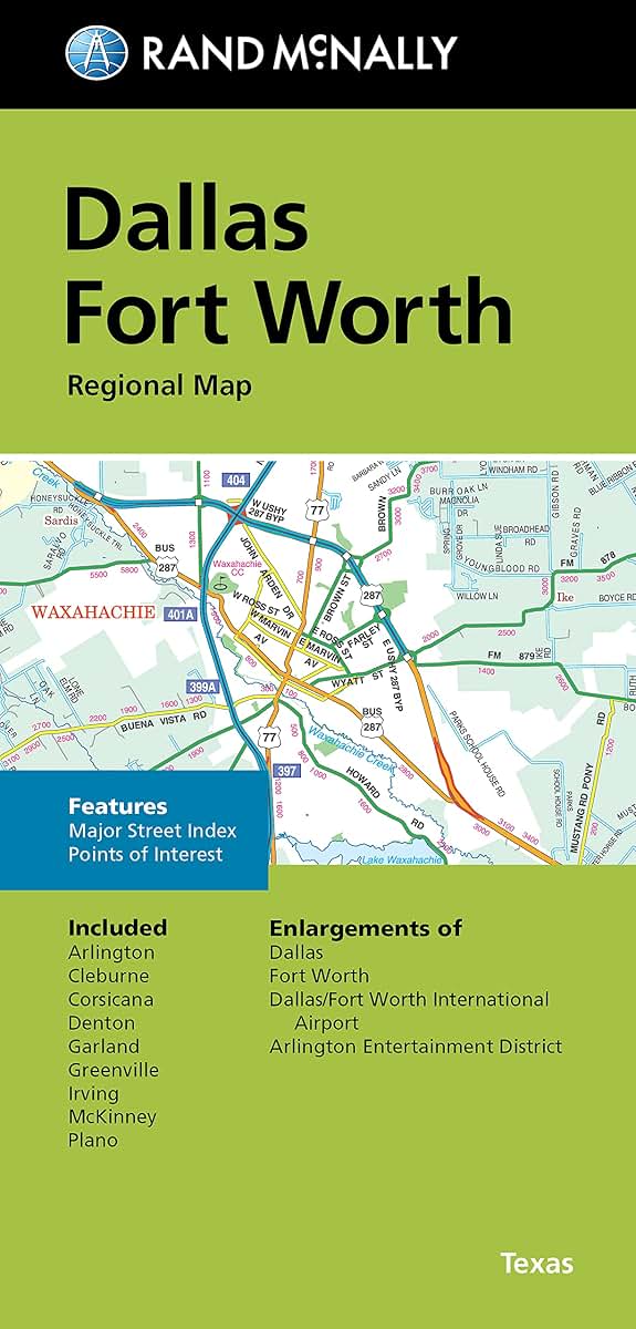 Rand McNally Folded Map: Dallas Fort Worth Regional Map