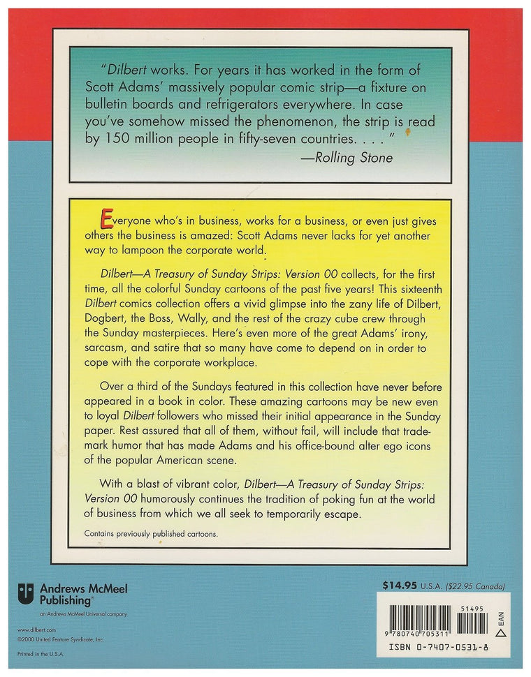 Dilbert - A Treasury Of Sunday Strips: Version 00 — back cover