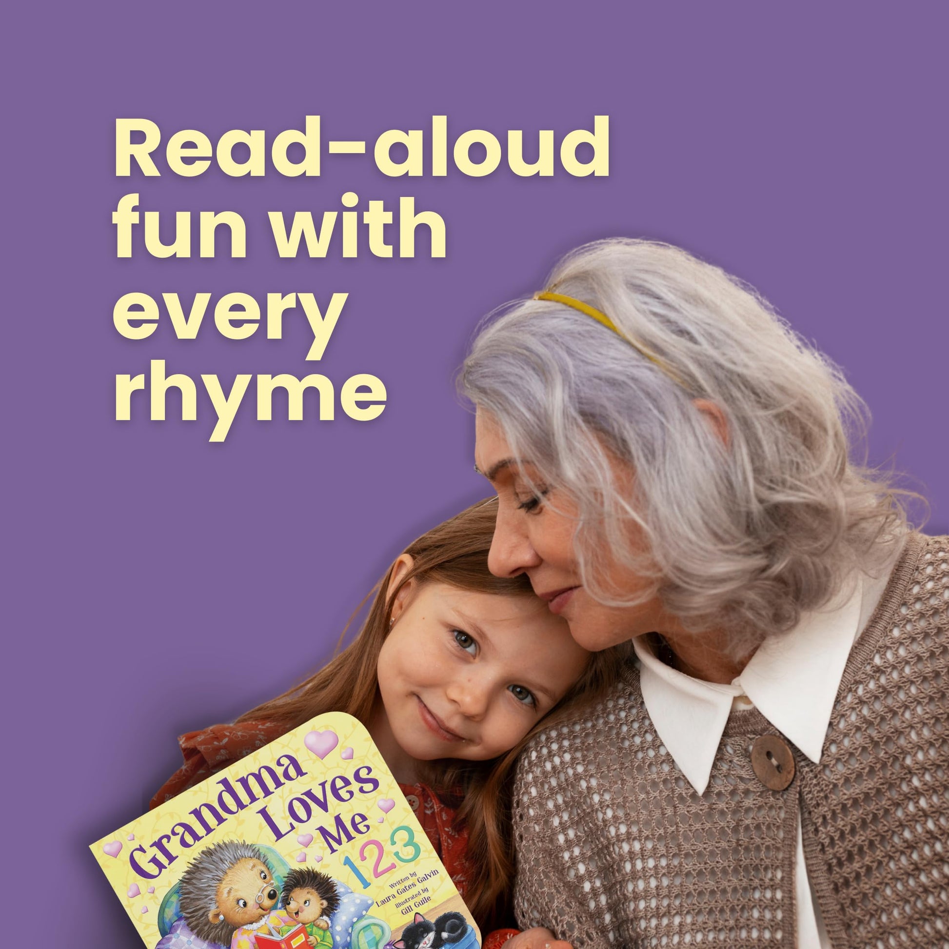 Grandma Loves Me 123 - Children's Picture Board Book for Toddlers  Learn to Count 1 to 10  Rhyming Storytime Book with Adorable Animals & Bright Illustrations  Bedtime Story Book for Boys & Girls