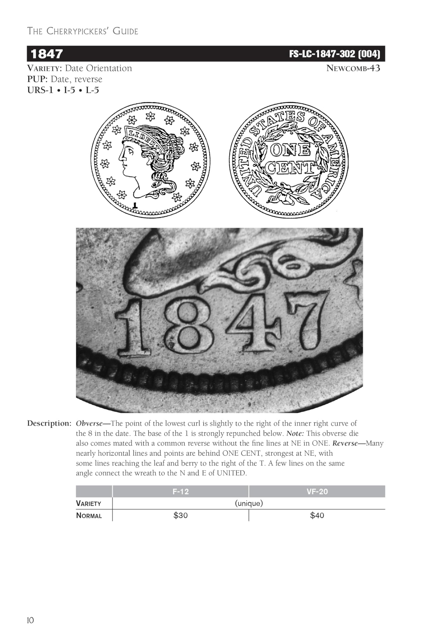 Cherrypickers' Guide To Rare Die Varieties of United States Coins, Volume 1 (Cherrypicker's Guides)