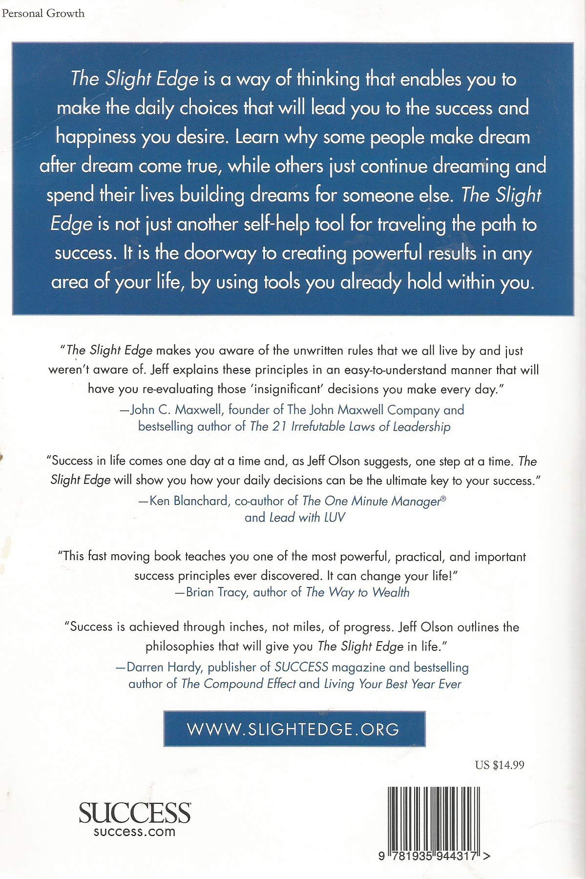 The Slight Edge by Jeff Olson