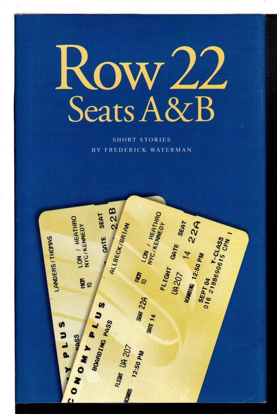 Row 22, Seats A & B