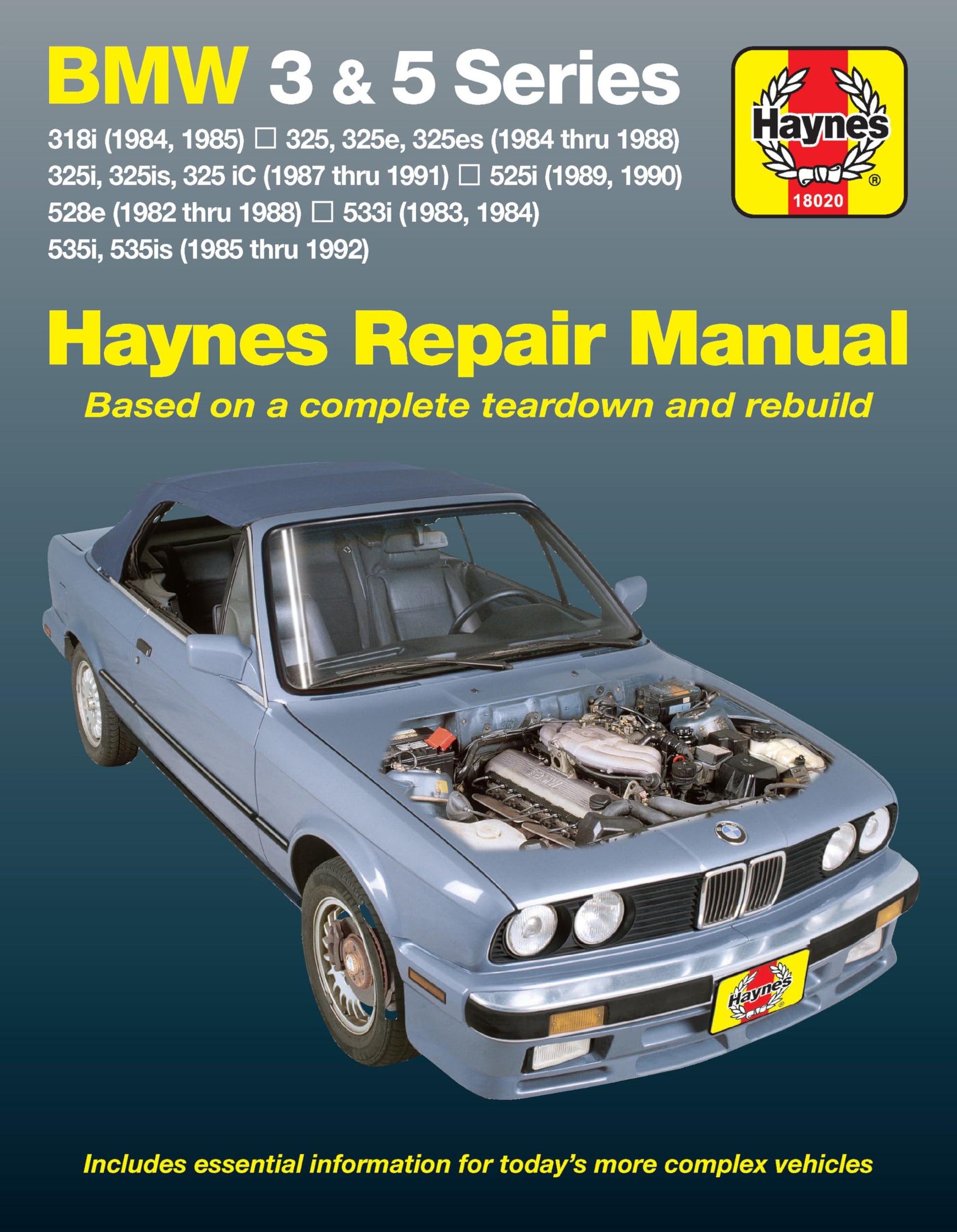BMW 3 & 5 Series (82-92) Haynes Repair Manual (Does not include information specific to diesel engine or all-wheel drive models. Includes vehicle ... exclusion noted) (Haynes Repair Manuals)