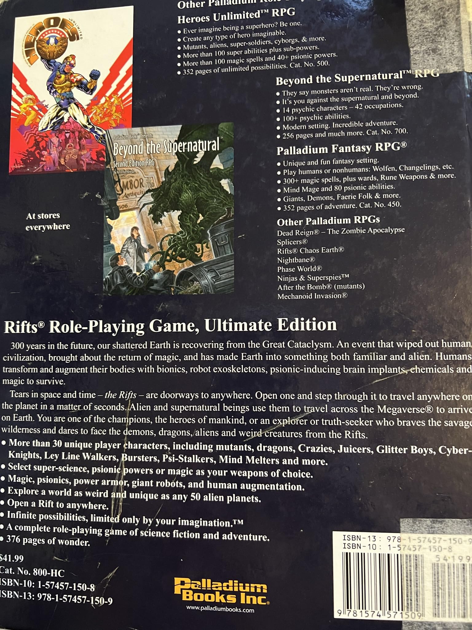 Rifts Ultimate Edition Rpg