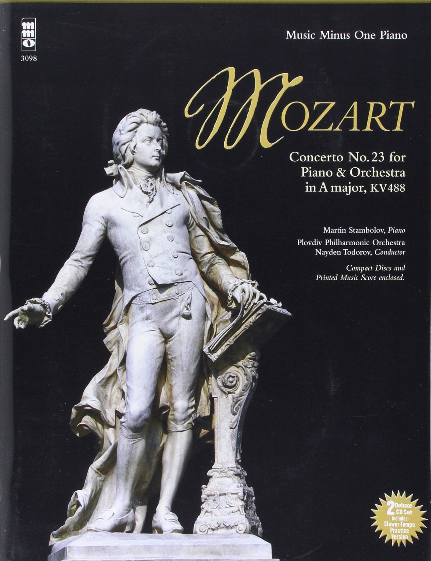 Mozart - Concerto No. 23 in A Major, KV488 Music Minus One Piano Book/Online Audio (Music Minus One (Numbered))