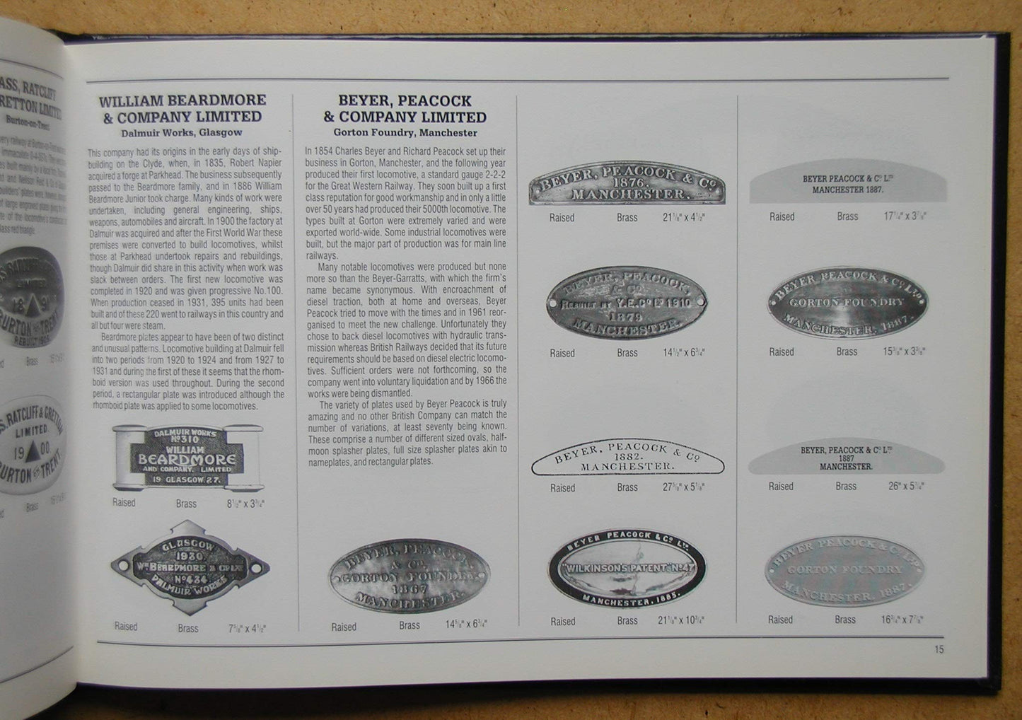 British Locomotive Builders' Plates: A Pictorial Guide
