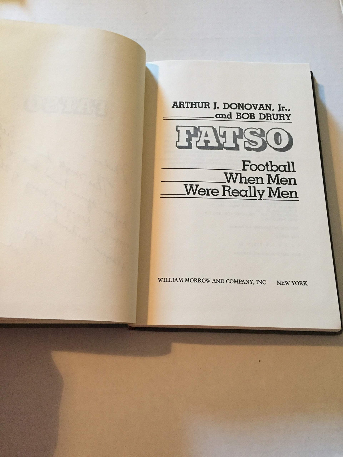 Fatso: Football When Men Were Really Men