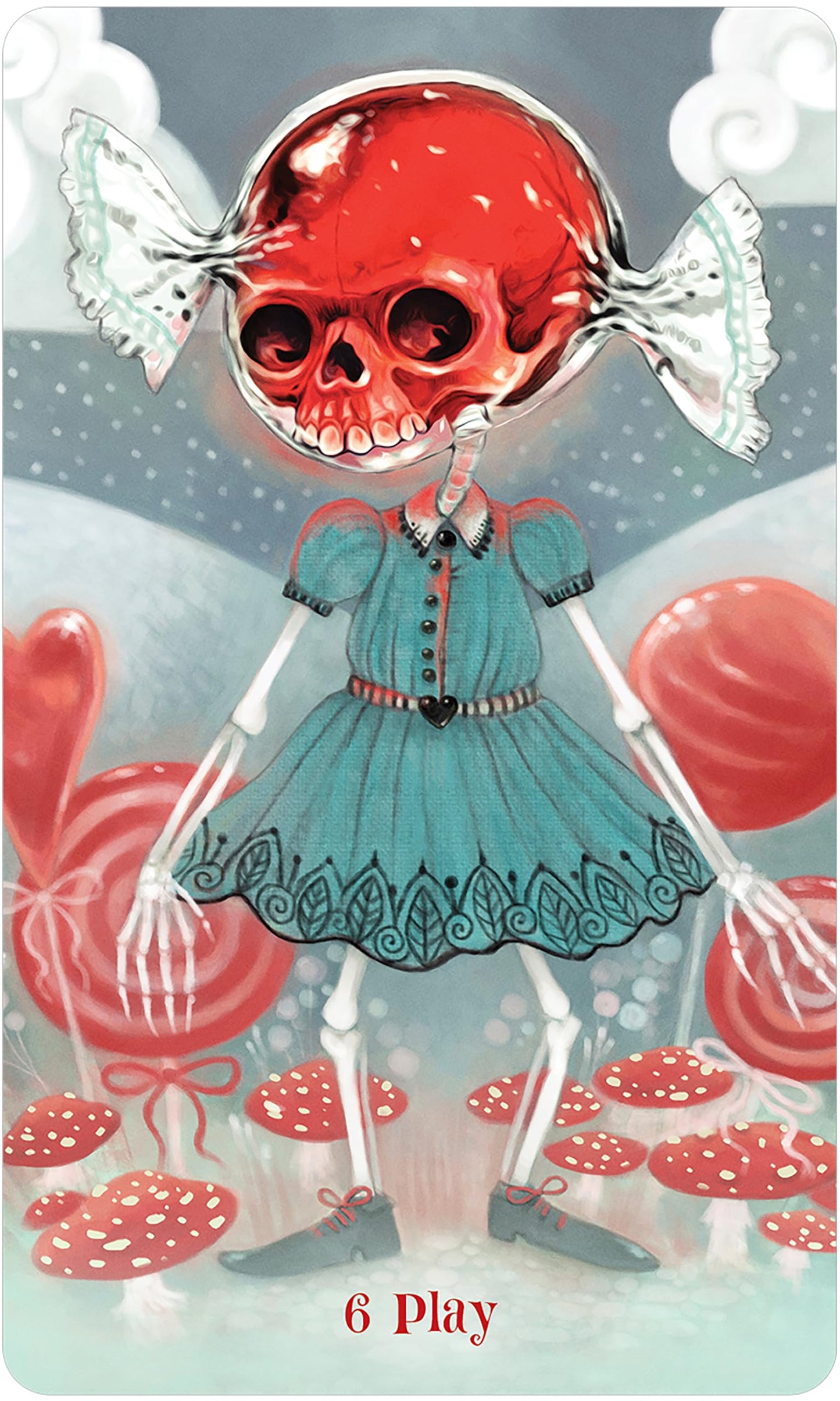 Wisdom of the Wild Things Oracle: 45 Silver Gilt-Edged Oracle Cards, Creepy Cute Artwork by Evaboneva, Whimsical Creatures, 112-Page Guidebook, Positive Messages of Encouragement, Includes Pouch