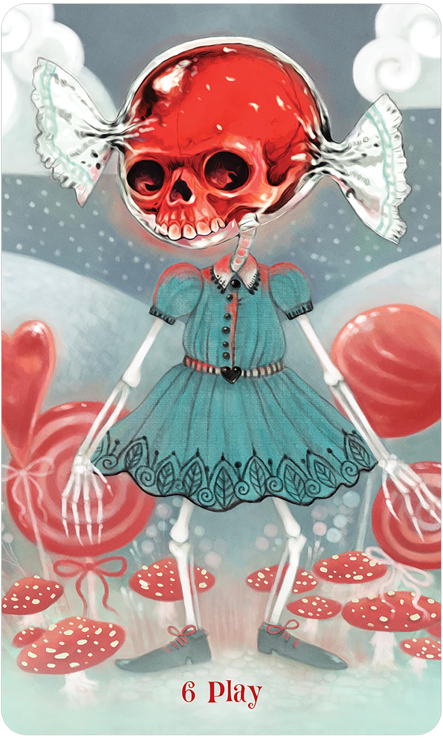 Wisdom of the Wild Things Oracle: 45 Silver Gilt-Edged Oracle Cards, Creepy Cute Artwork by Evaboneva, Whimsical Creatures, 112-Page Guidebook, Positive Messages of Encouragement, Includes Pouch