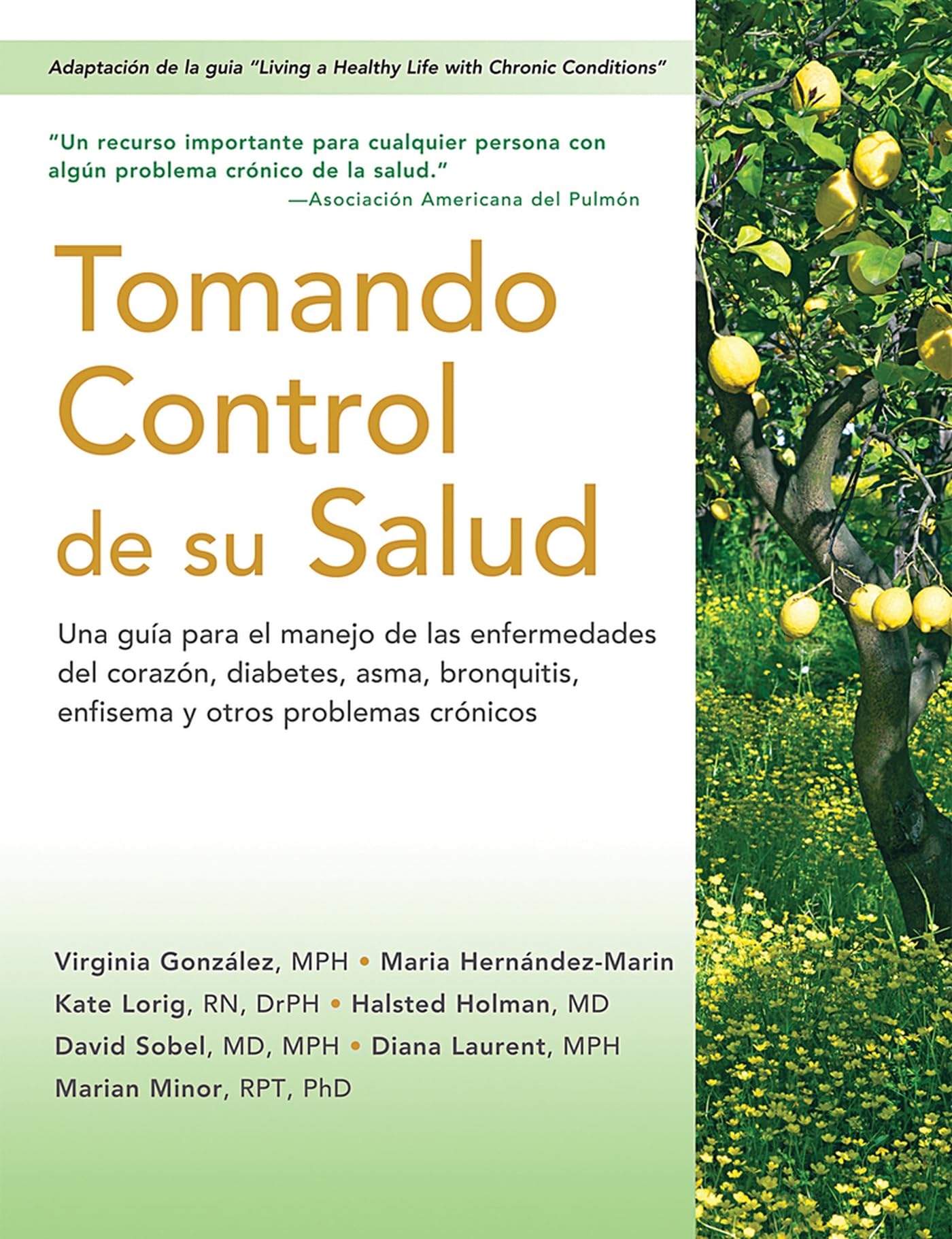 Tomando control de su salud: Una guía para el manejo de las enfermedades del corazón, diabetes, asma, bronquitis, enfisema y otros problemas crónicos (Spanish Edition)