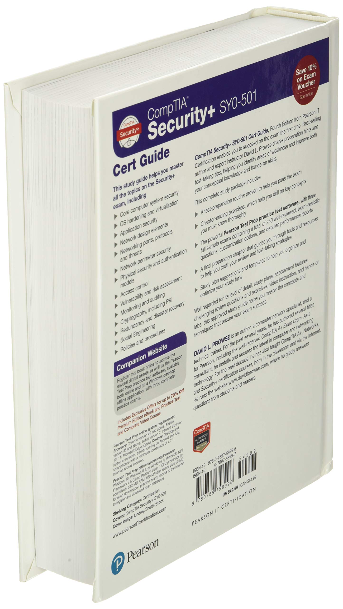 CompTIA Security+ SY0-501 Cert Guide (Certification Guide)