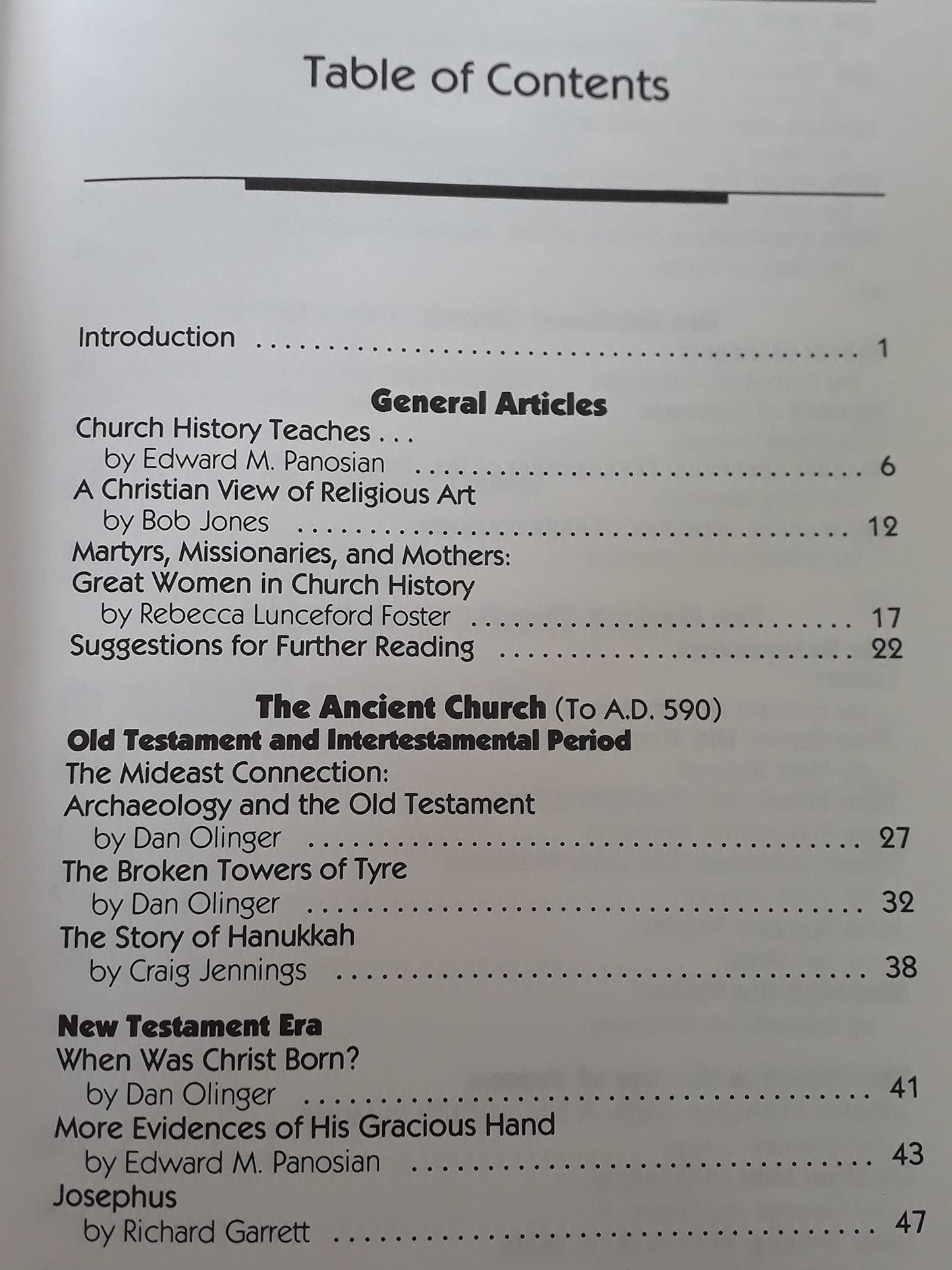 Faith of Our Fathers: Scenes from Church History