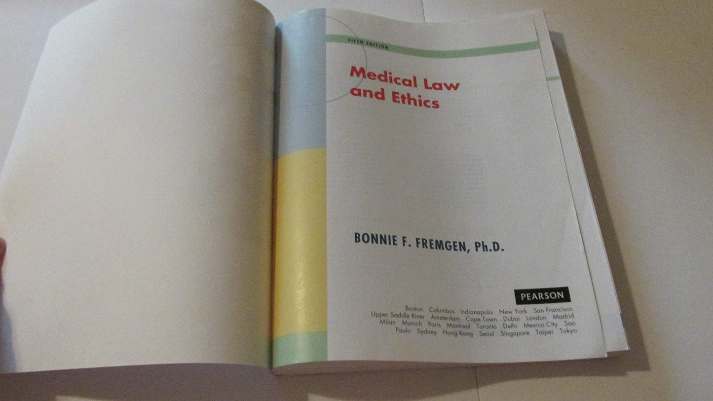 Medical Law and Ethics (5th Edition) by Fremgen, Bonnie F.