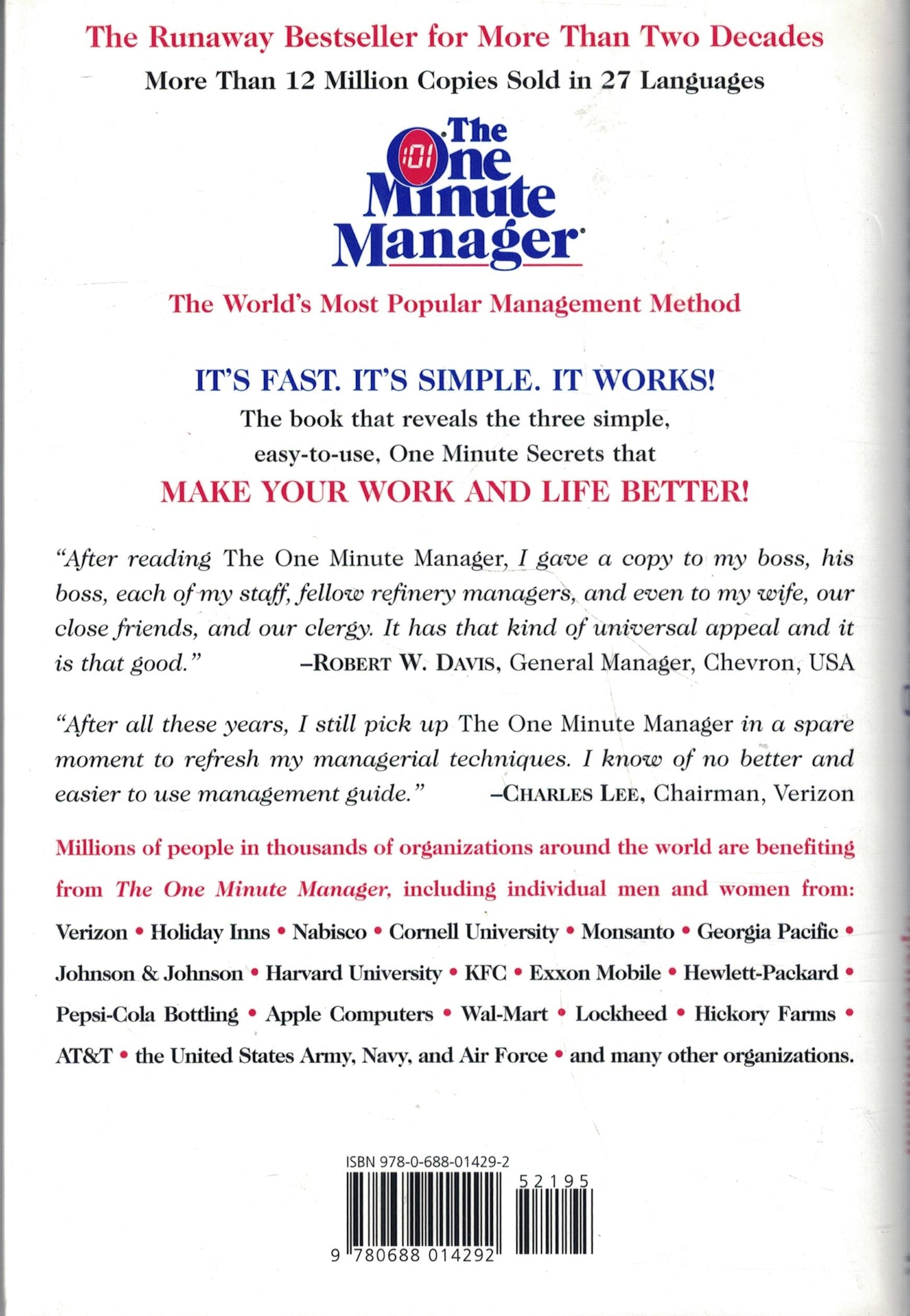 The One Minute Manager by Kenneth H. Blanchard