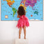 Rand McNally Kids' Illustrated World Wall Map - Paper Rolled