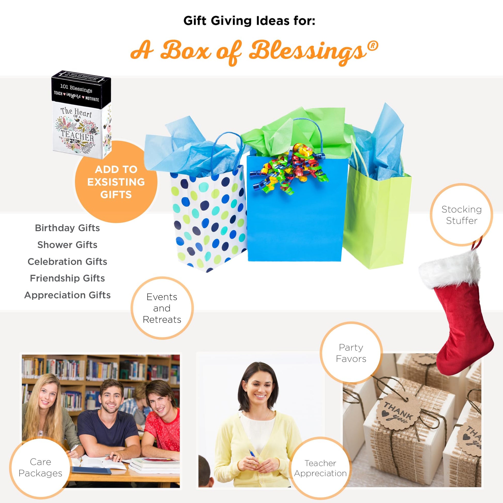 The Heart of a Teacher, Inspirational Scripture Cards to Keep or Share (Boxes of Blessings)