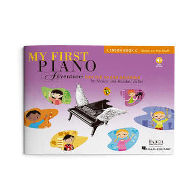 My First Piano Adventure: Lesson Book C  Beginner Piano Method Book  Learn Skips and Early Staff with Online Audio  Piano Sheet Music Songbook  Faber Piano Book for Kids