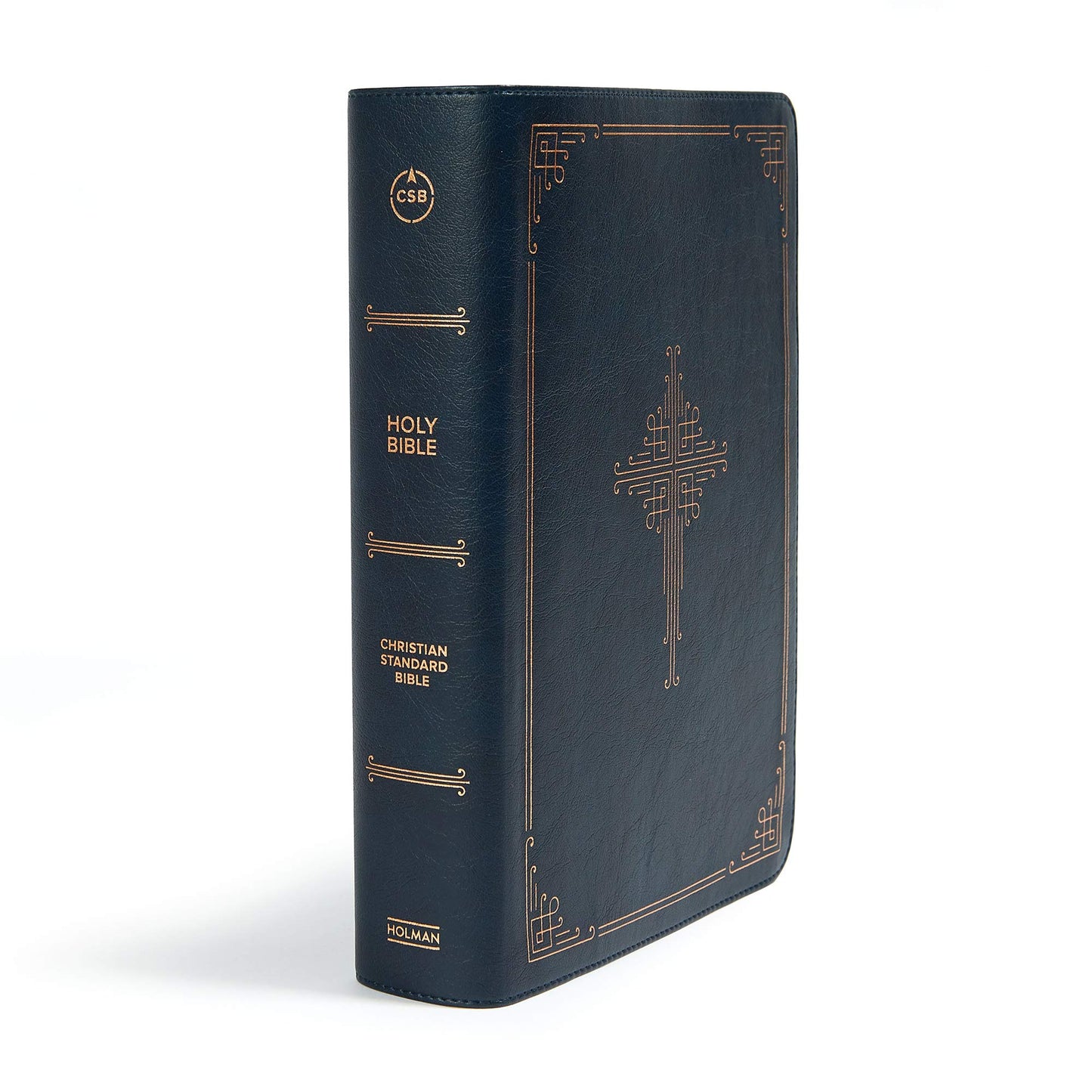 CSB Ancient Faith Study Bible, Navy LeatherTouch, Black Letter, Church Fathers, Study Note Commentary, Articles, Profiles, Easy-to-Read Bible Serif Type