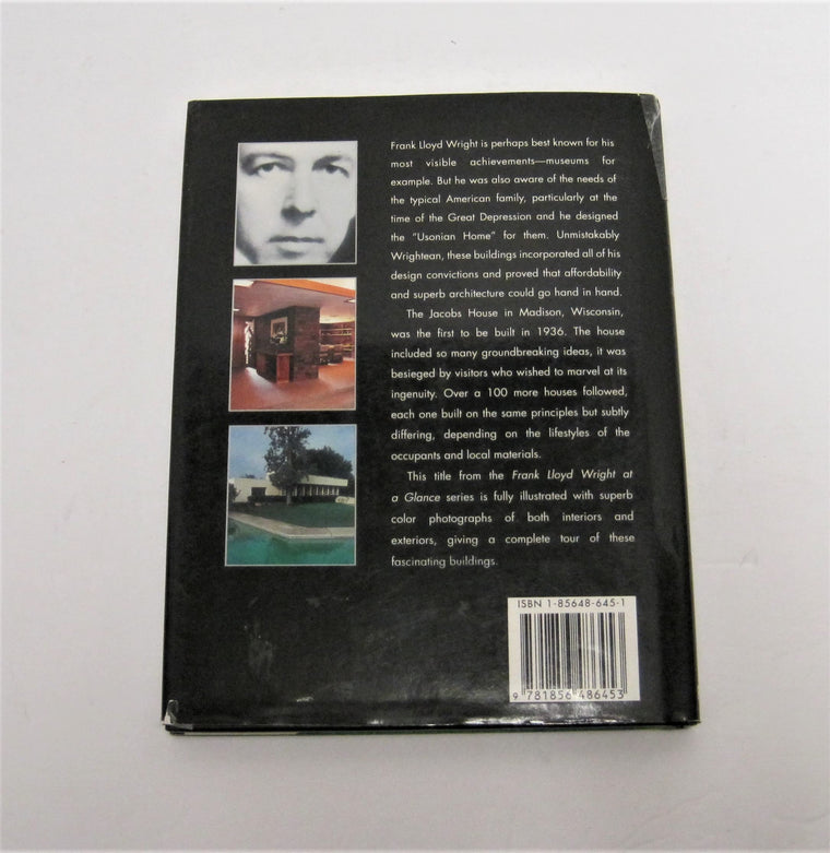 Usonian Houses: Frank Lloyd Wright at a Glance — back cover