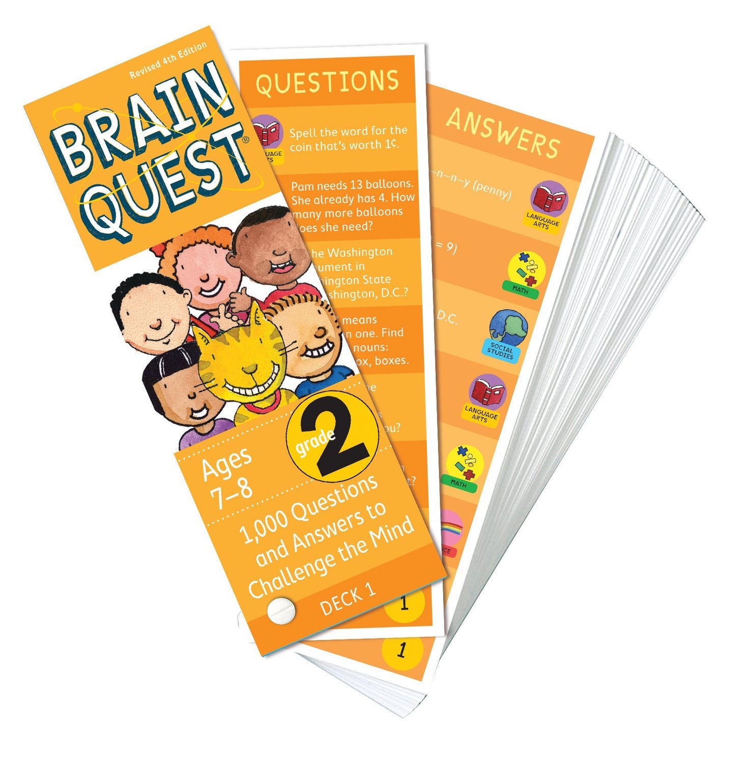 Brain Quest 2nd Grade Q&A Cards: 1000 Questions and Answers