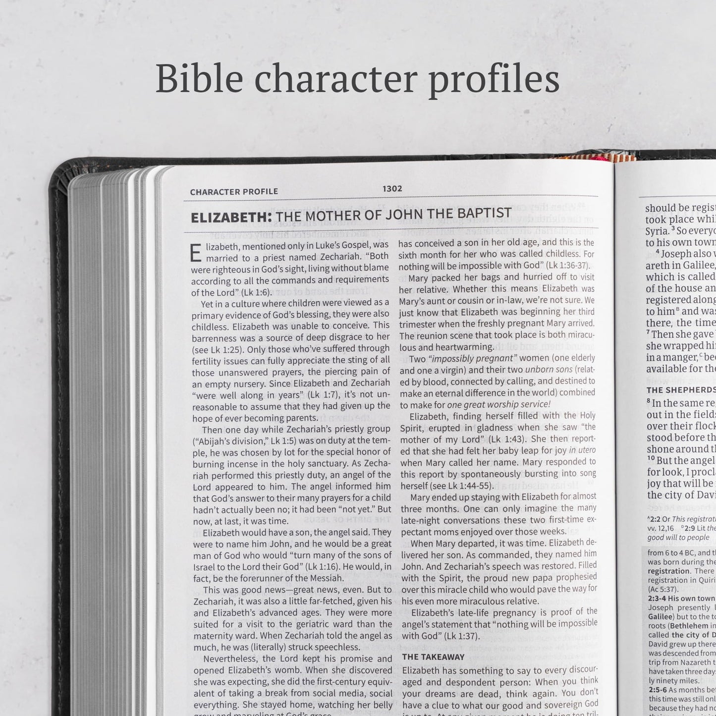 CSB Everyday Study Bible, Black LeatherTouch, Black Letter, Study Notes, Illustrations, Aricles, Easy-to-Carry, Easy-to-Read Bible Serif Type