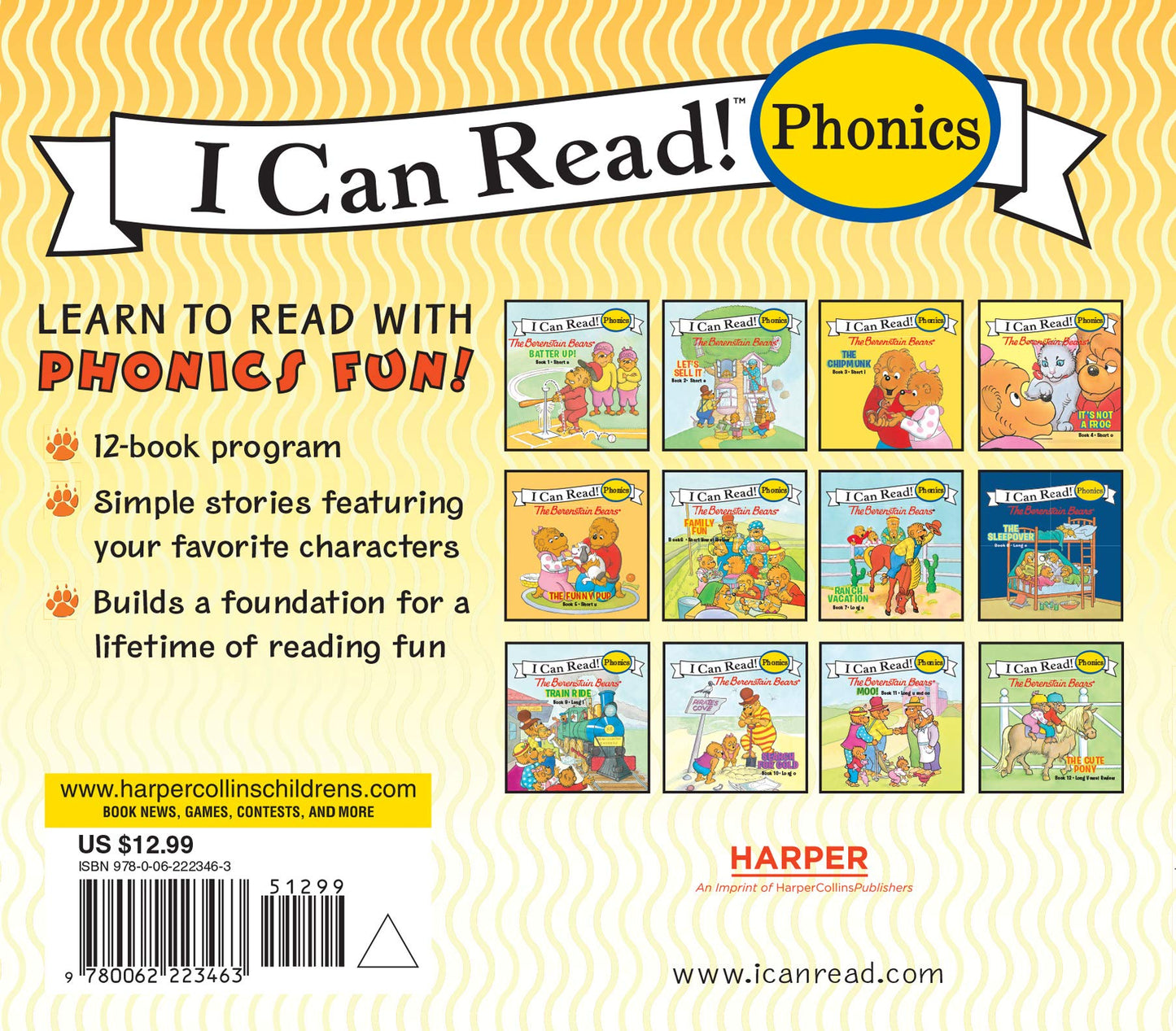 The Berenstain Bears 12-Book Phonics Fun!: Includes 12 Mini-