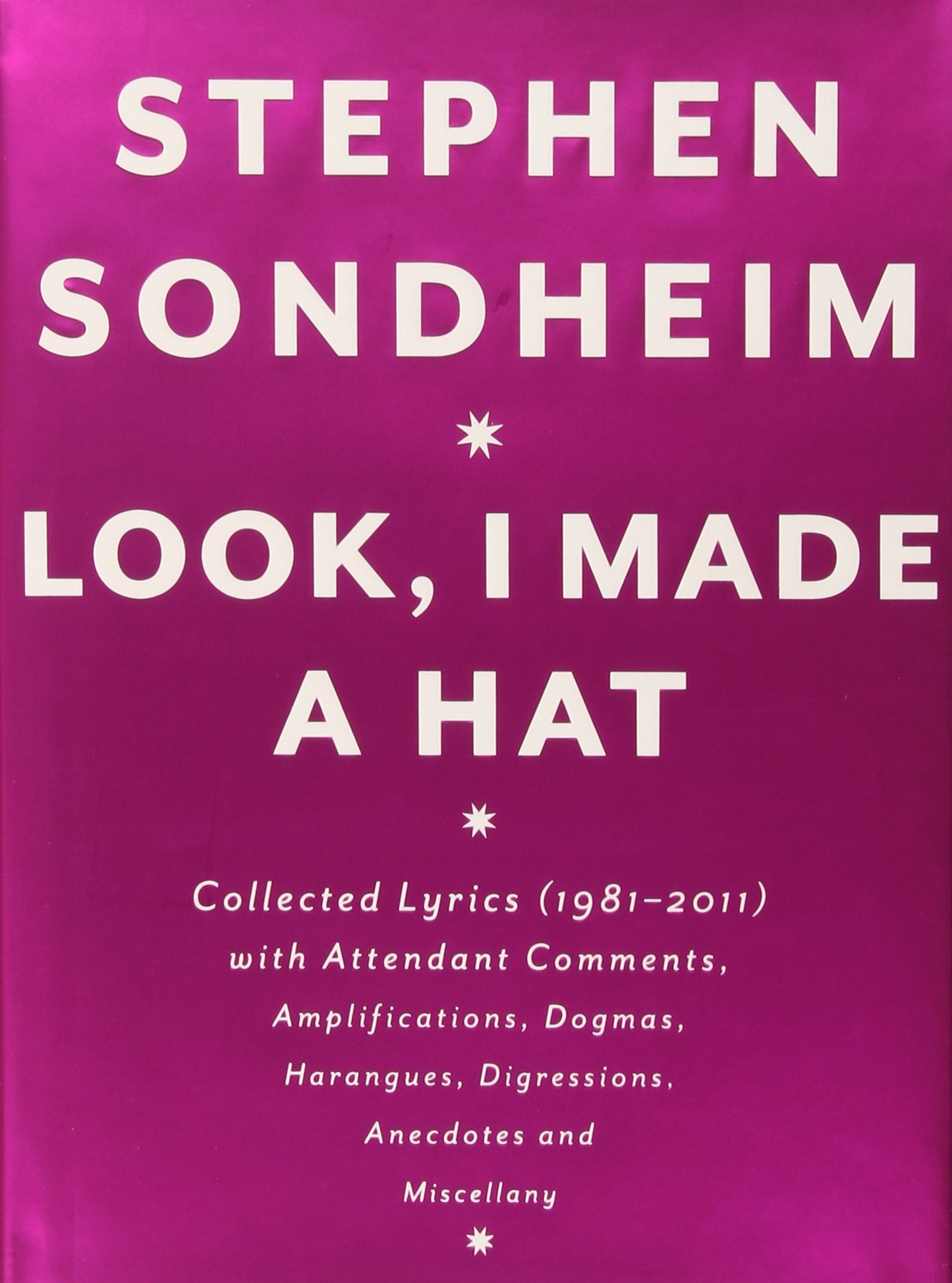Hat Box: The Collected Lyrics of Stephen Sondheim Box Set