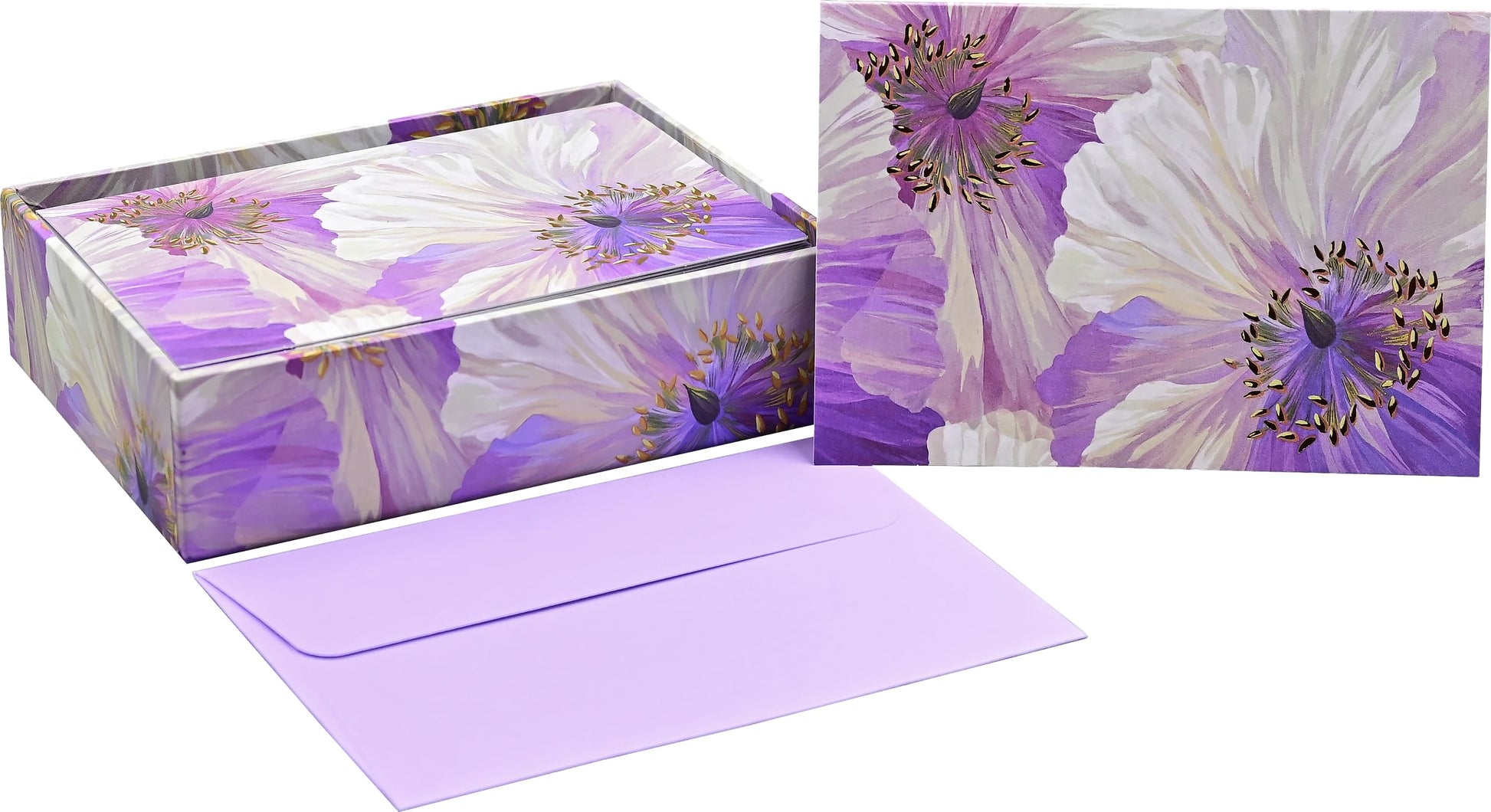 Poppies in Bloom Note Cards (14 cards, 15 self-sealing envelopes)
