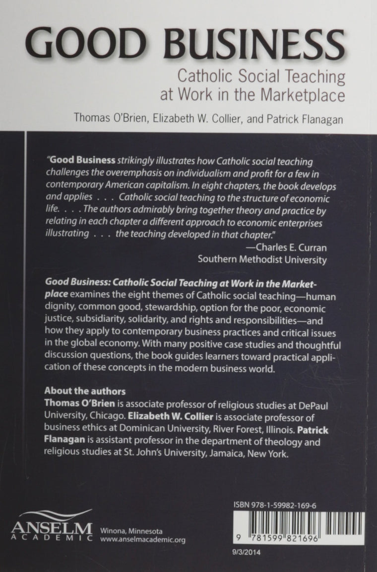 Good Business — back cover