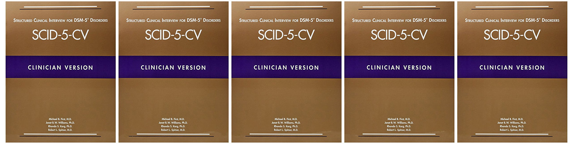 Structured Clinical Interview for Dsm-5 Disorders (Scid-5-cv): Clinician Version (Pack of 5)