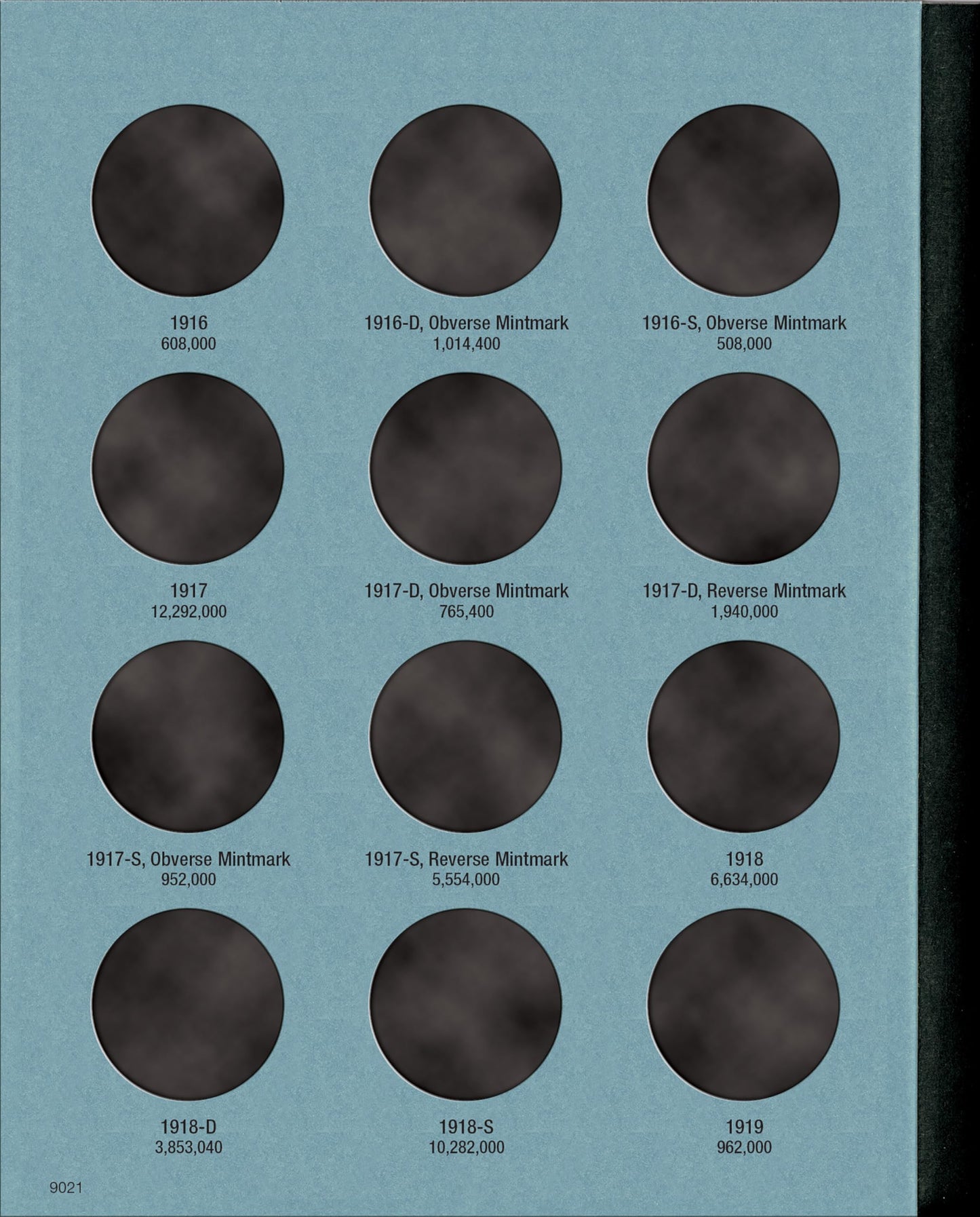 Official Whitman Coin Folder - Liberty Walking Half Dollars Collection #1: 1916-1936 (Liberty Walking, 1916-36)