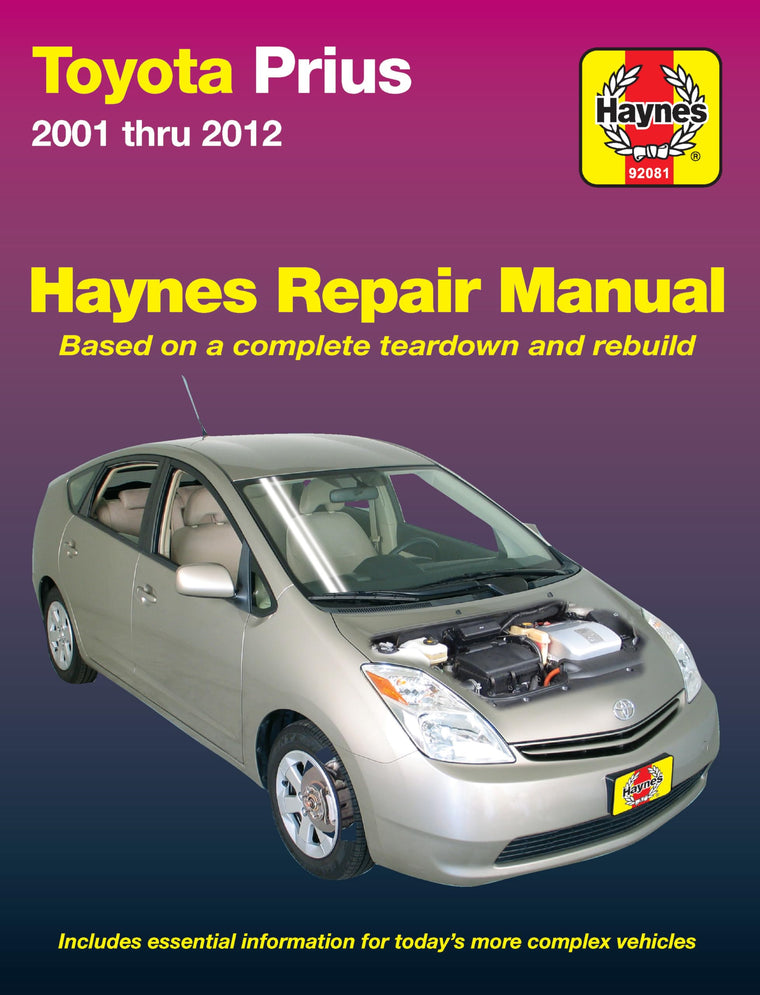 Toyota Prius 2001 thru 2012 Haynes Repair Manual