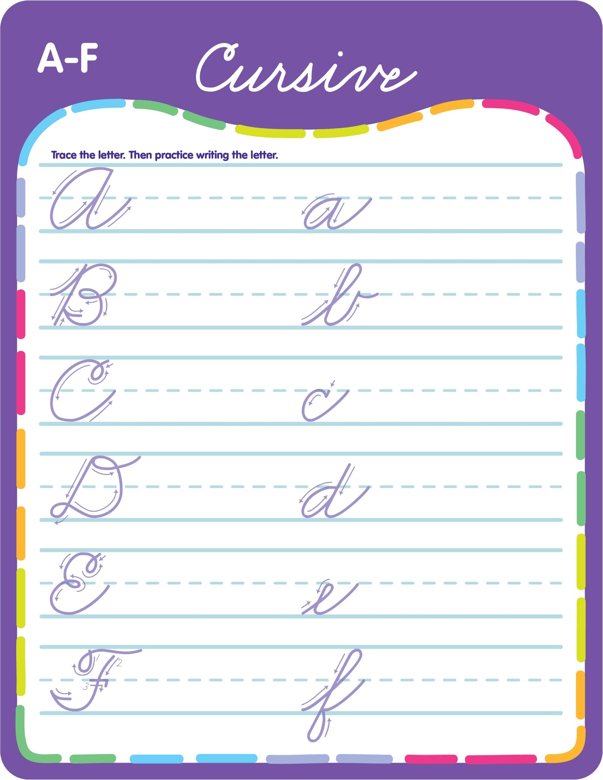 Active Minds - Write-and-Erase - Wipe Clean Learning Boards Ages 6+ - Cursive (Active Minds Welbs)