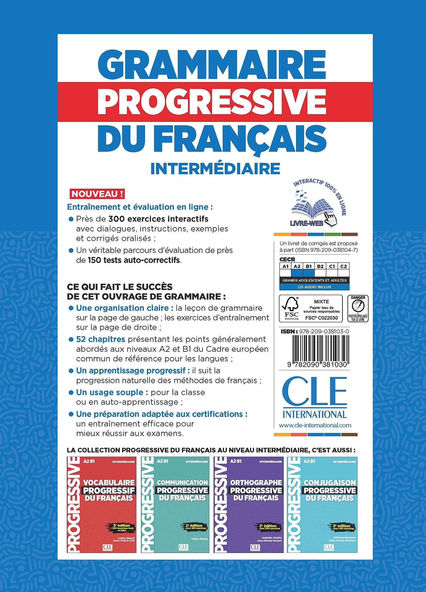 Grammaire progressive du francais - Nouvelle edition: Livre intermediaire (French Edition)