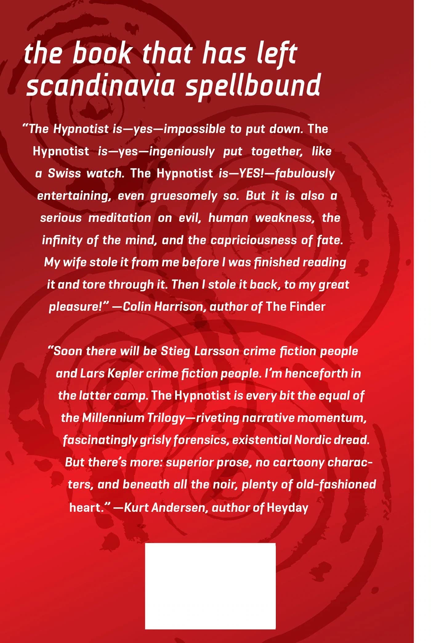 The Hypnotist: A Novel (Detective Inspector Joona Linna) by