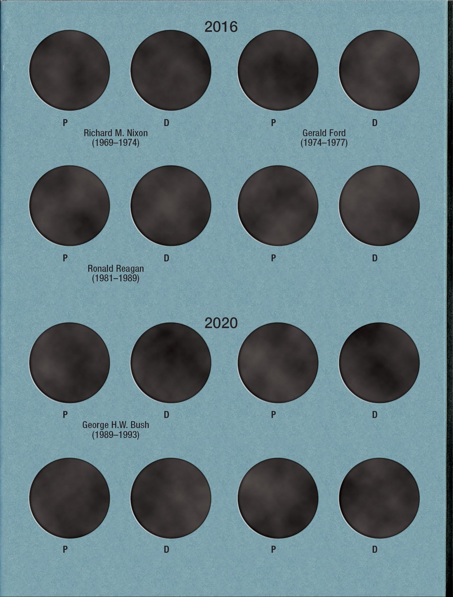 Official Whitman Coin Folder - Presidential Dollars Collection #2: 2012-2016
