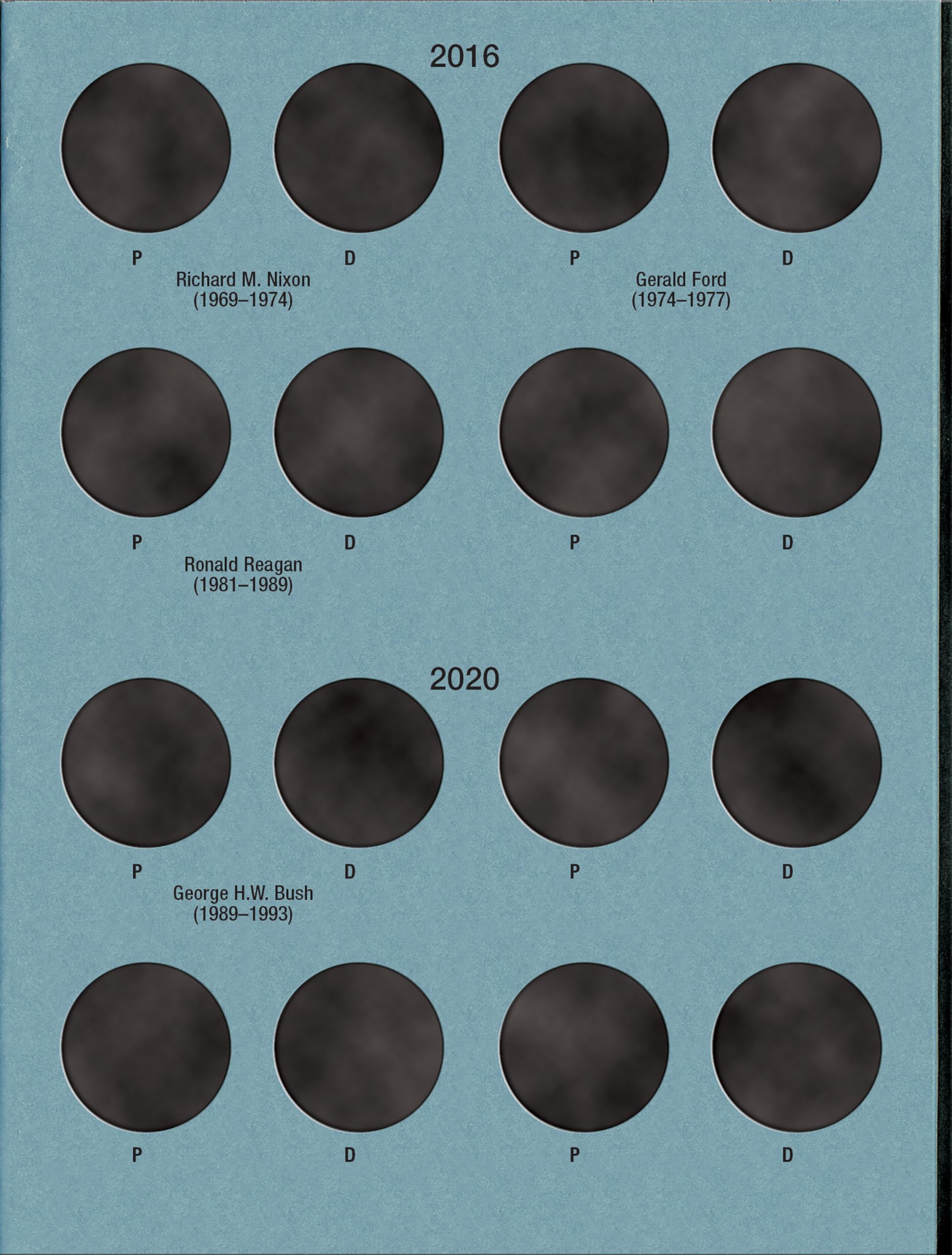 Official Whitman Coin Folder - Presidential Dollars Collection #2: 2012-2016