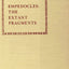 Empedocles: The Extant Fragments